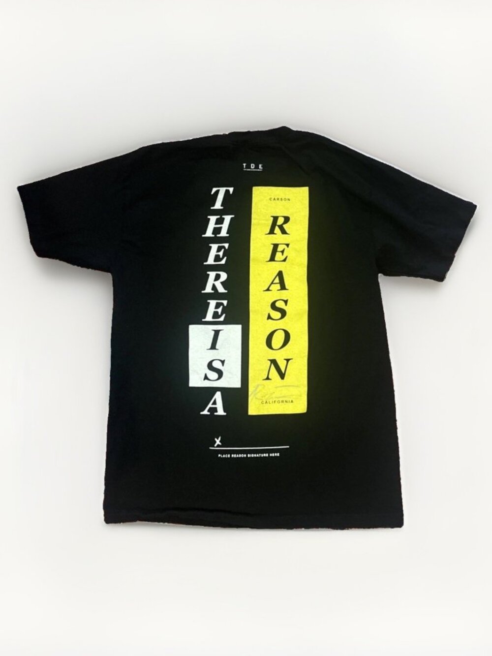Official TDE REASON There Is A Reason T-Shirt Hand-Signed Autograph Unverified M